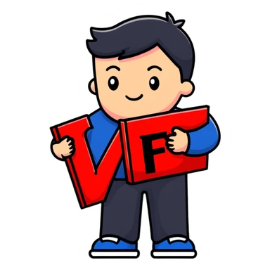 student with red F grade and slumped posture sticker