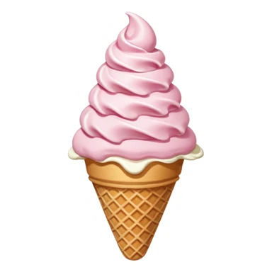 Sorvete rosa e branco sticker