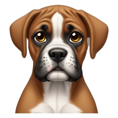 Boxer dog puppy sticker