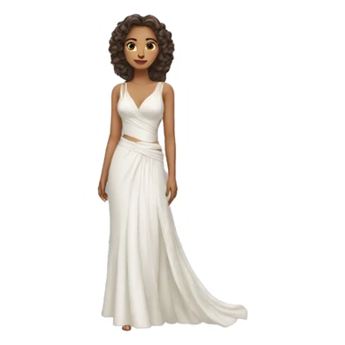 mohini white dress sticker