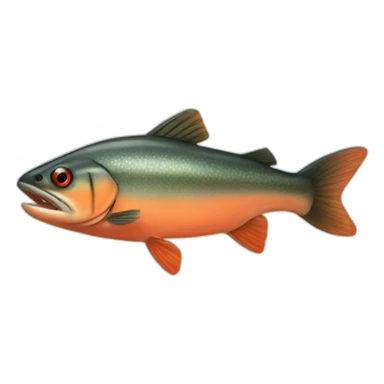 Salmon Piranha sticker