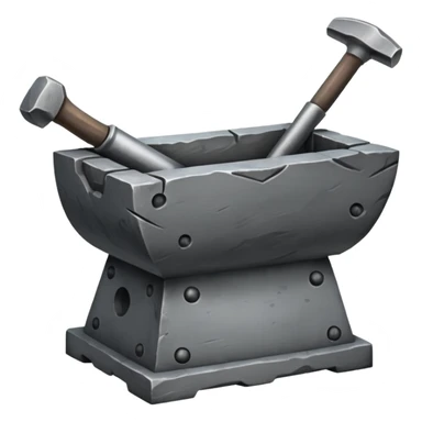 stone blacksmith's anvil sticker