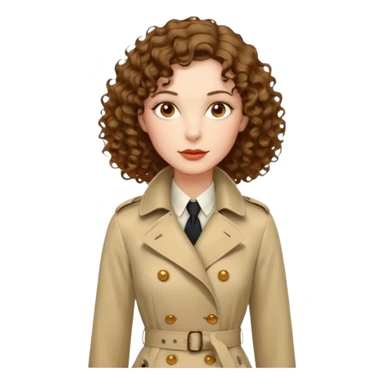 Dalgalı-kıvırcık arası saçlı, hafif perçemli; kehribar gözlü, küçük kalkık burunlu ve dolgun dudaklı. Oval yüzlü, çıkık elmacık kemikli. Omuzları geniş, beli ince, kalçası dolgun. Old money tarzında, trençkot ve kumaş pantolon seven, dikkat çekici bir kadın. sticker