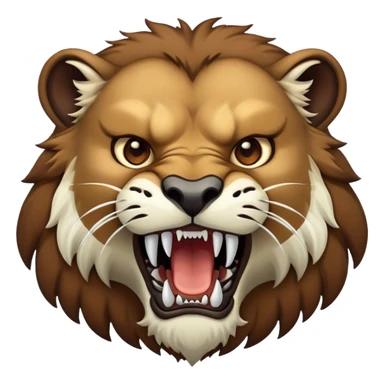 Brown smilodon sticker