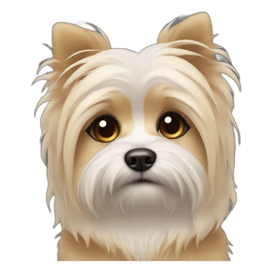 Sad morkie 💧💧 sticker