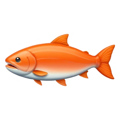 Make salmon  in iPhone emoji style sticker