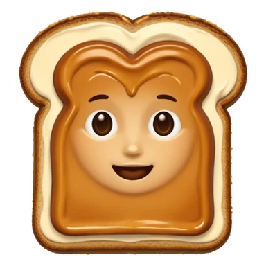 toast with dulce de leche in it sticker
