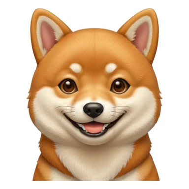 happy shiba inu sticker