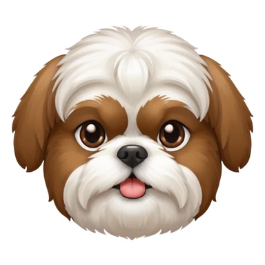Cute dog shih tzu sticker