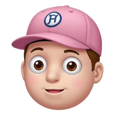 Porco usando um boné full body sticker