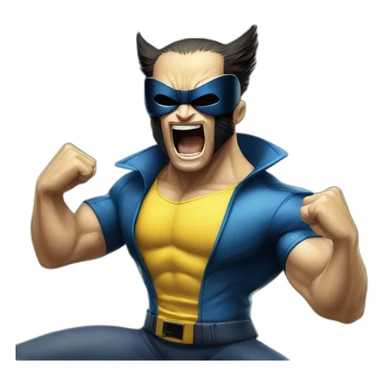 Wolverine of the "X men" dancing Gangnam style sticker