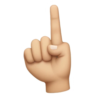 create a middle finger w the little finger sticker