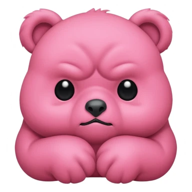 Osito gruñosito rosado sticker