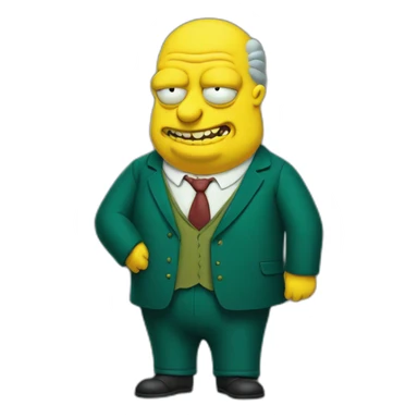 Fat Mr burns sticker