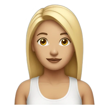 light-skinned yoga teacher sticker