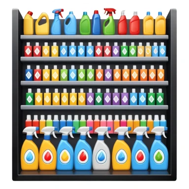 Supermarket cleaning section sticker