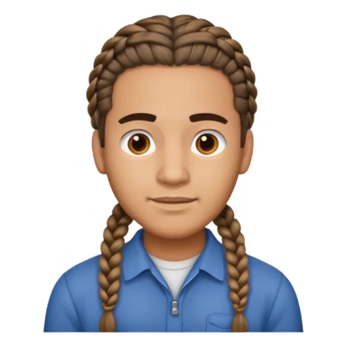 Hispanic guy with braids  sticker