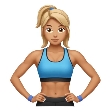 Gym girl sticker