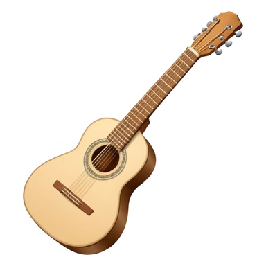 emoji de violão acústico mas apenas o corntorno branco em volta do violao fazendo o formato de um violão, sendo dentro desse contorno oco, sem nada, nenhuma cor ou imagem sticker