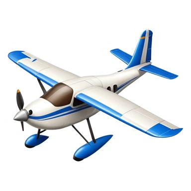 A small propeller airplane with wings and tail but with a realistic goose head at the front instead of a cockpit sticker