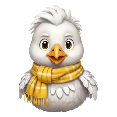 cute small chicken with scarf sticker