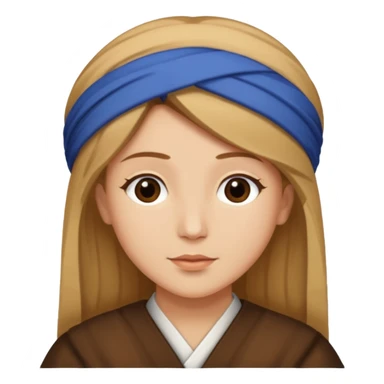 Rumi from K-pop demon hunters brown and blonde hair  sticker