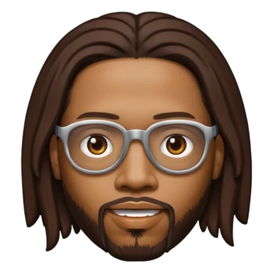 Lil Jon with dark brown hair sticker