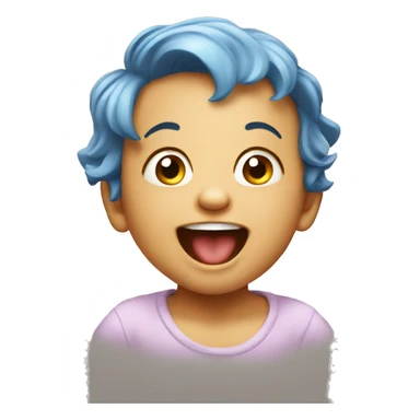 Baby laughing crazy sticker