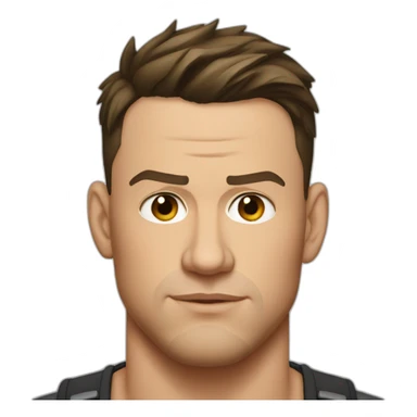 Channing Tatum serious sticker