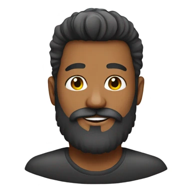 a beard male get nail polished sticker