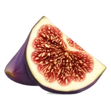 fig fruit slice sticker