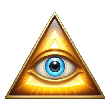 Illuminati triangle eye sticker