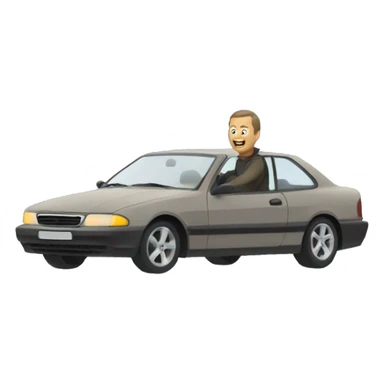 Guy driving a m6 sticker