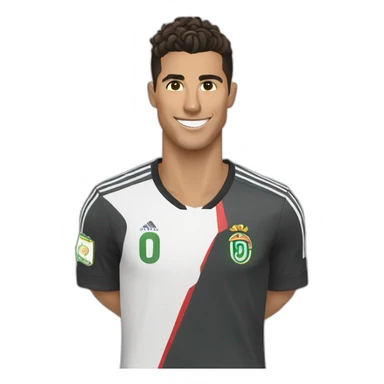 cristiano with alnasr sticker
