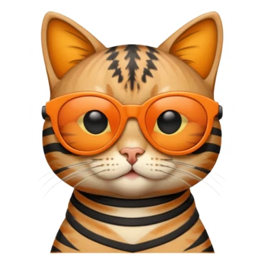 Cat wearing sunglasses sticker