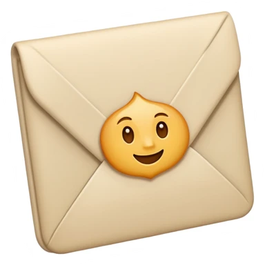 Letter color pale beige creamy sticker