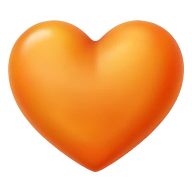 Apricot heart sticker