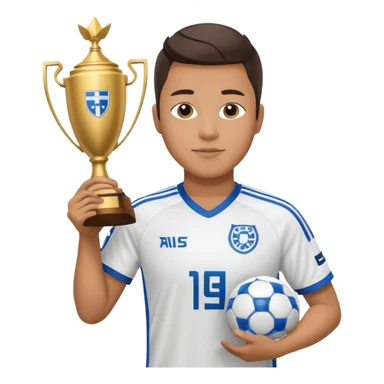 FC Copenhagen fan with trophy sticker