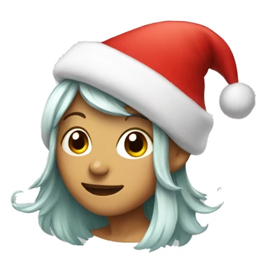 Fairy with a Christmas hat sticker
