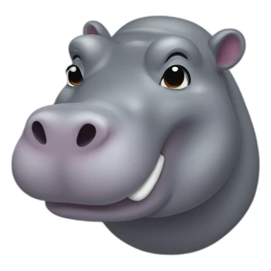 Hippopotamus sticker