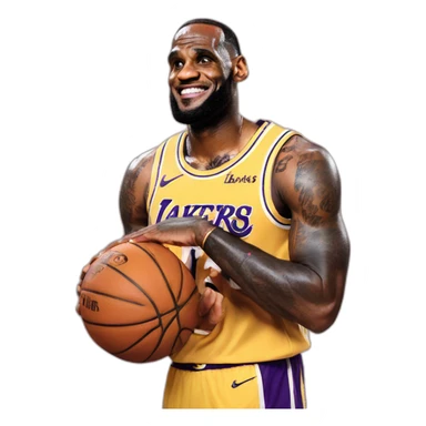 Lebron james lakers sticker