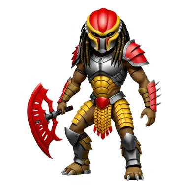 Predator from movie predator with armor sticker