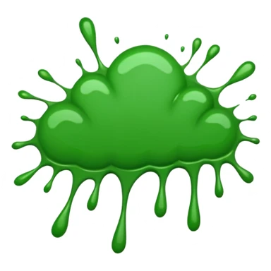 green paint splat sticker