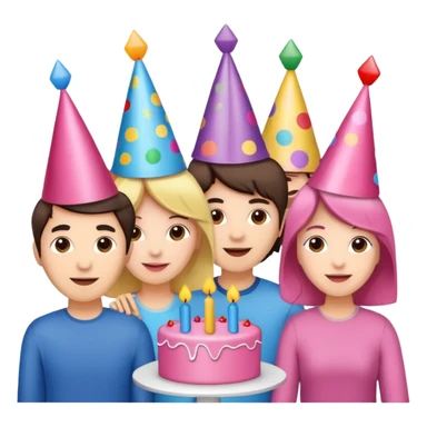 Pink birthday party  sticker