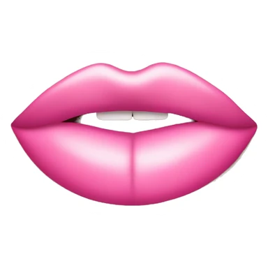 Pink lips sticker