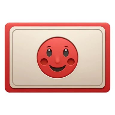 red single money paper sticker