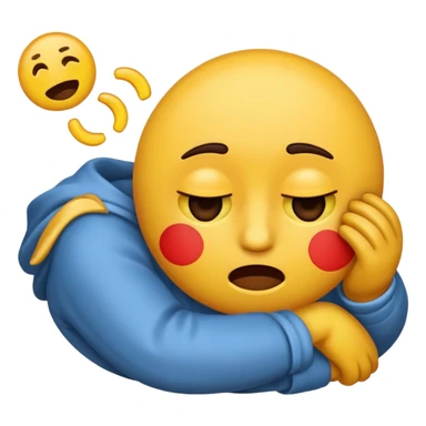 Create me an emoji of how someone would feel after a crazy stressful day and they are just over it sticker