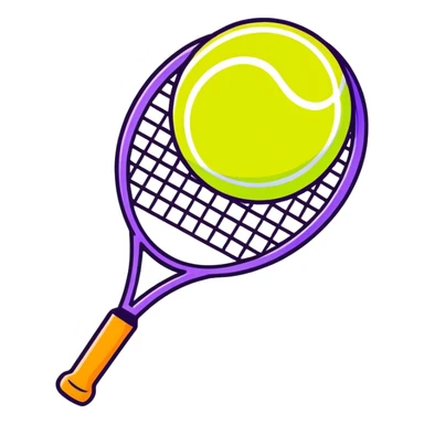 Tennis ball in Pride colors  sticker