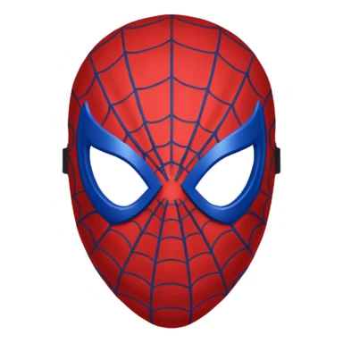 Spiderman mask emoji sticker