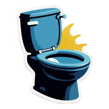 Toilet still water those who know  sticker